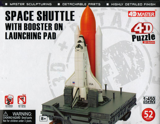 Space Shuttle on Launching Pad - 4D Master Box Art