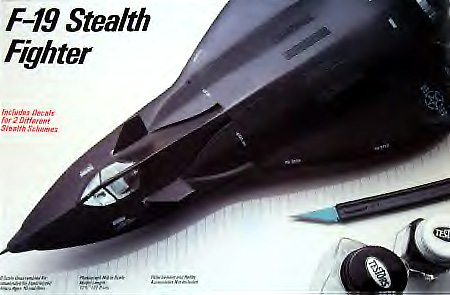 Lockheed F-19 Stealth Fighter - 1:48 - Testors - Box Art