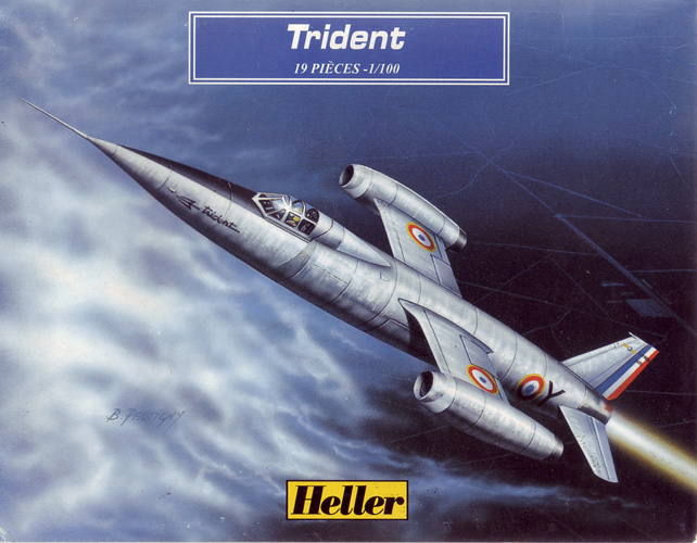 Sud-Ouest SO-9000 Trident - Heller Box Art