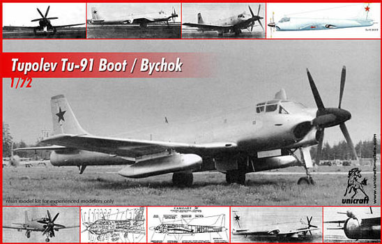 Tupolev Tu-91 Boot/Bychok - Unicraft Box Art