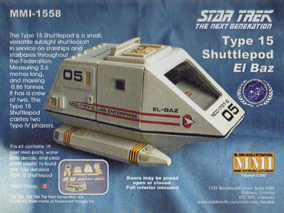 Type 15 Shuttlepod El Baz - MMI Box Art