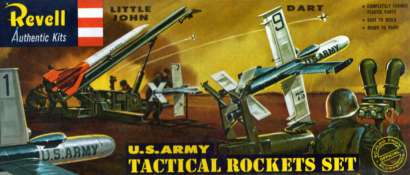 U.S. Army Tactical Rockets Set - Revell Box Art 1963