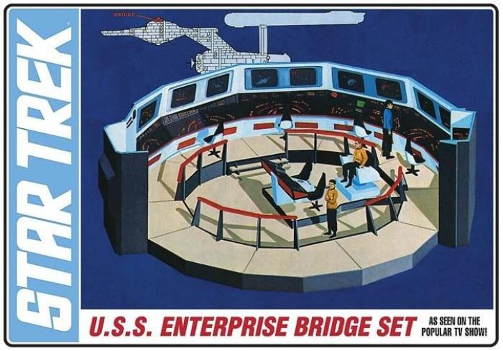 U.S.S. Enterprise Bridge - AMT/Round 2 Box Art
