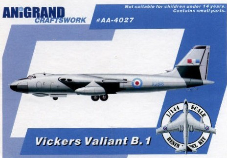 Vickers Valiant B.1 - Anigrand Box Art