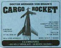 Von Braun Cargo Rocket D&E Miniatures Box Art