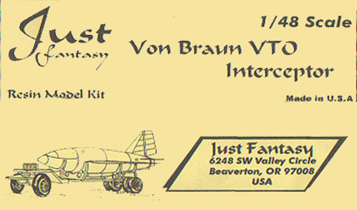 Von Braun VTO Interceptor Just Fantasy Box Art