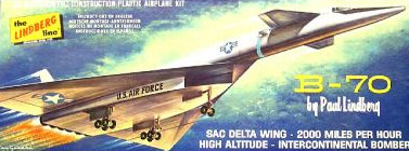 North American XB-70 - Lindberg Box Art 1