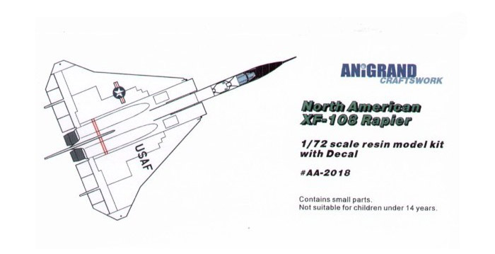 North American XF-108 Rapier - Anigrand Box Art