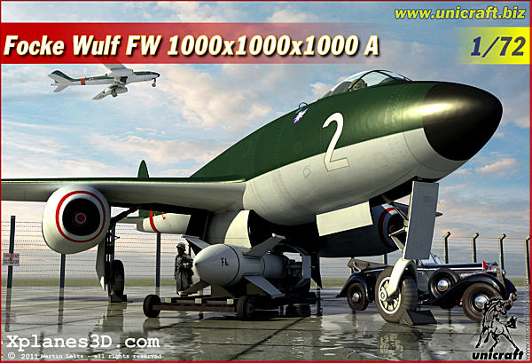 Focke Wulf FW 1000 x 1000 x 1000 A Unicraft Box Art