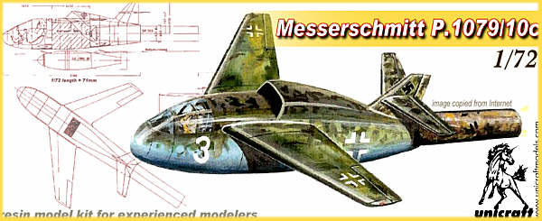 Messerschmitt P.1079/10c Unicraft Box Art