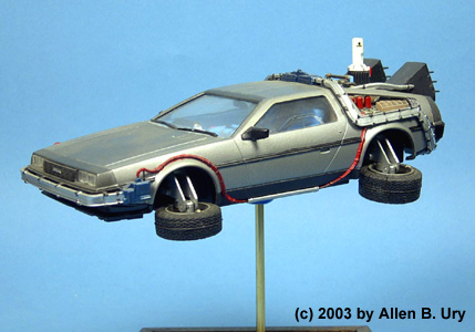 delorean plastic model kit