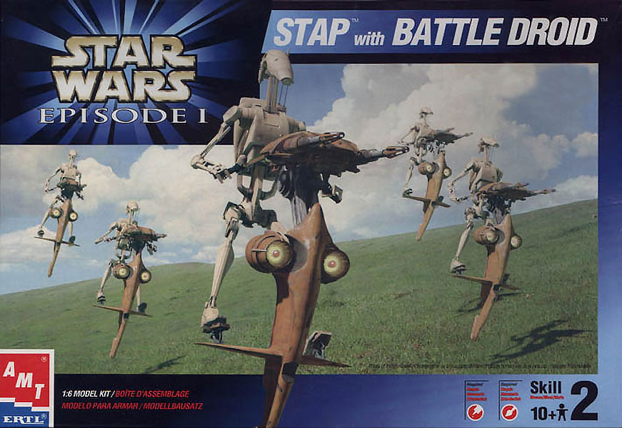 STAP and Battle Droid from Star Wars - The Phantom Menace by AMT/Ertl -  Fantastic Plastic Models