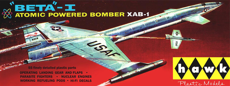 XAB-1 Beta-1 Atomic-Powered Bomber by Hawk - Fantastic Plastic Models