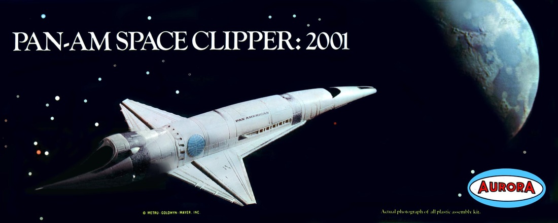 kruising Reageer Spookachtig 2001 Pan Am Space Clipper (Orion III) by Aurora Models - Fantastic Plastic  Models
