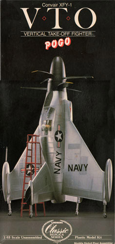 Convair XFY-1 Pogo - Lindberg 1987 Box Art