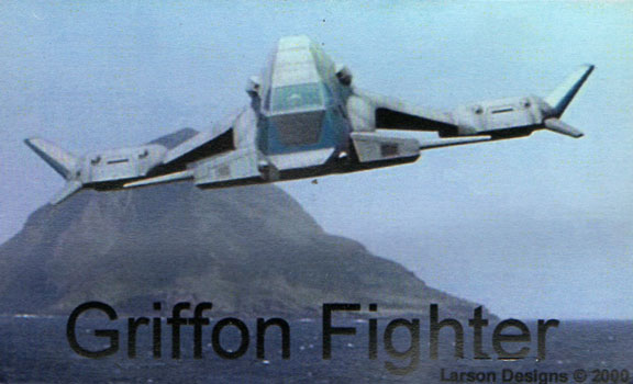 Griffon Fighter - Larson Designs Bag Art