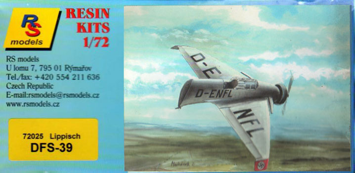 Lippisch DFS-39 - RS Models Box Art