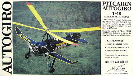 Pitcarin Autogyro - Williams Brothers Box Art