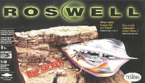 Roswell UFO - Testors - Roswell Diorama Box Art