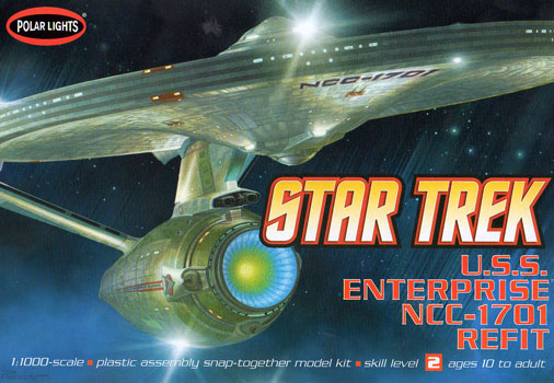 U.S.S. Enterprise Refit - Polar Lights Box Art