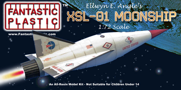 XSL-01 Moonship Glider 1:72 Resin Model Kit by Fantastic Plastic