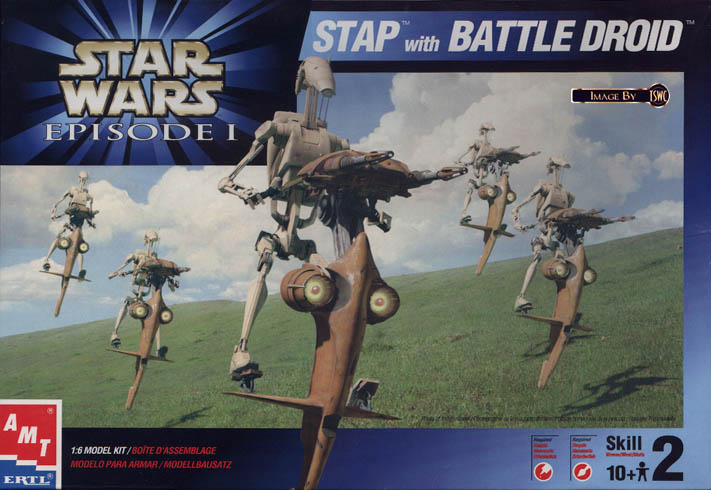 STAP and Battle Droid from Star Wars - The Phantom Menace by AMT
