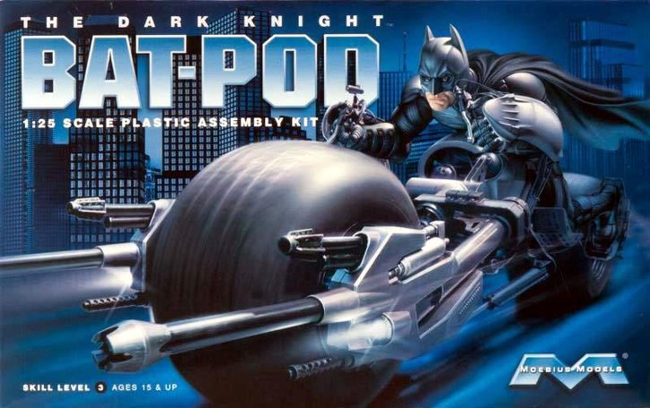 "The Dark Knight Rises" Bat-Pod - Moebius Models Box Art