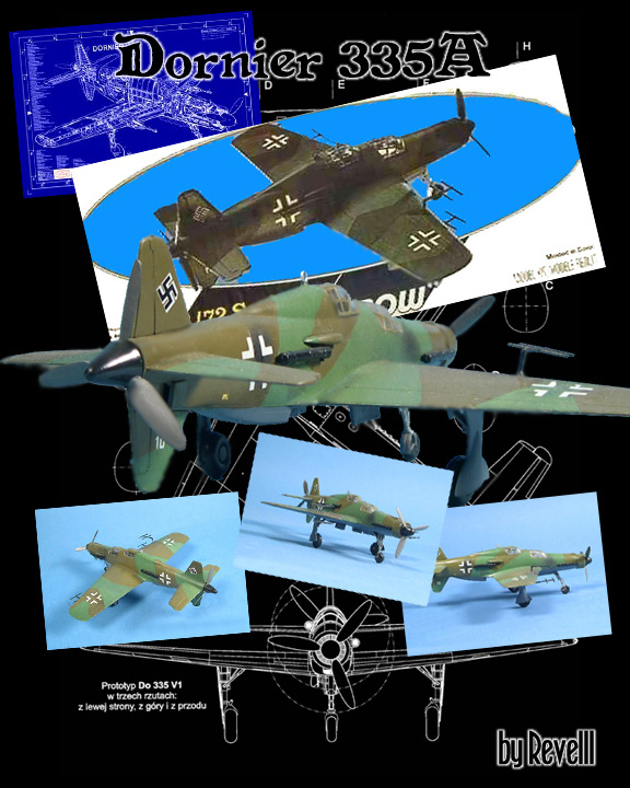Kit Détaillé Dornier Do335 A - Maquette 1/72 Master Model - Avion Militaire