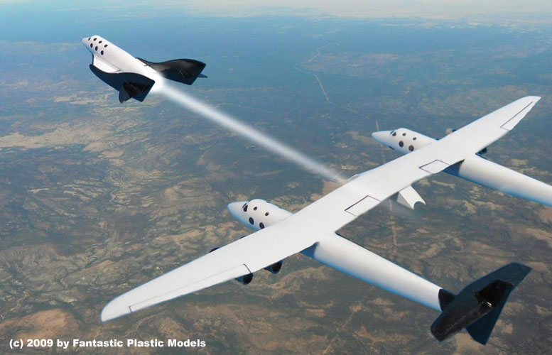 Amazon.com: Revell Germany SpaceShipTwo and Carrier White