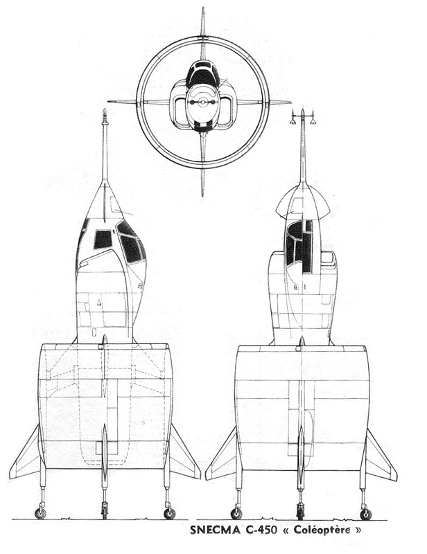 SNECMA C.450 Coleoptere by Heller - Fantastic Plastic Models