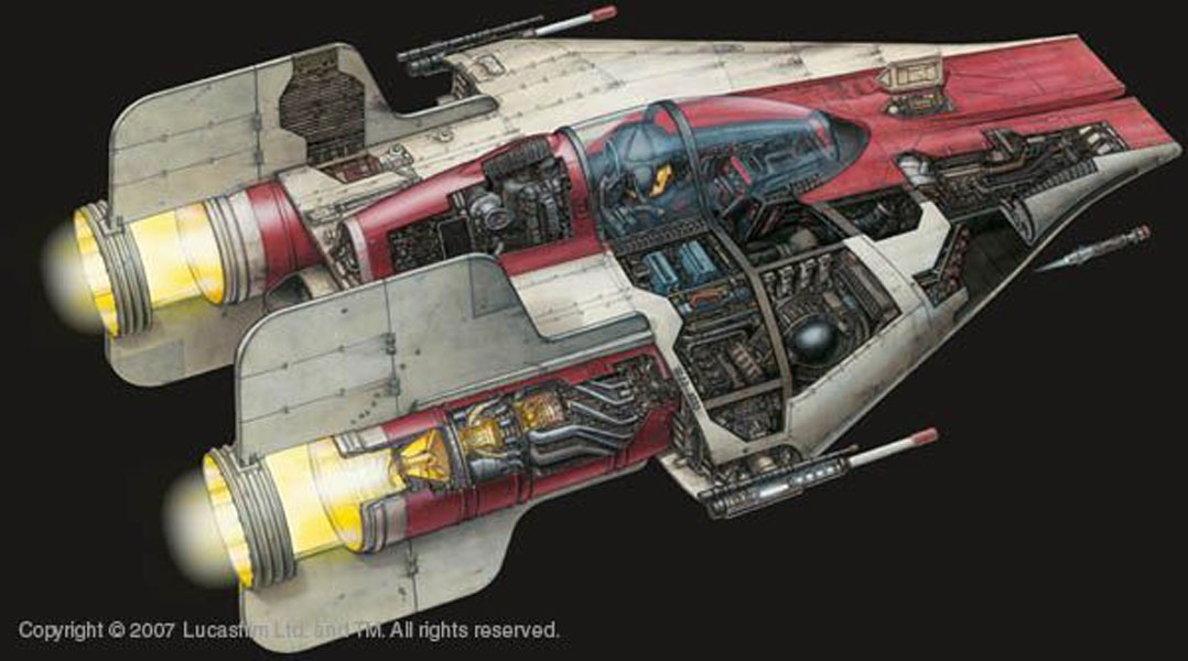 Star Wars A-Wing Fighter by MPC - Fantastic Plastic Models