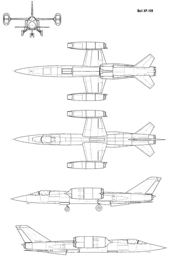 Bell XF-109 VTOL by Anigrand - Fantastic Plastic Models
