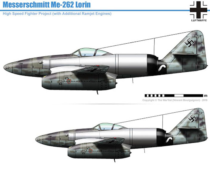 Messerschmitt Me.262 Lorin Luft '46 Jet Fighter by Tamiya