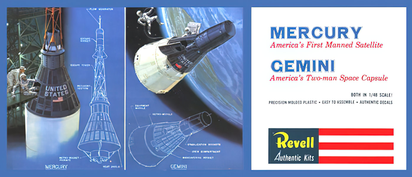 E5224 Executive Desktop Mercury Capsule 1/24 Model Spacecraft 