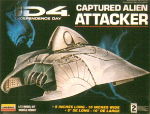 Captured Alien Attacker - Lindberg Box Art