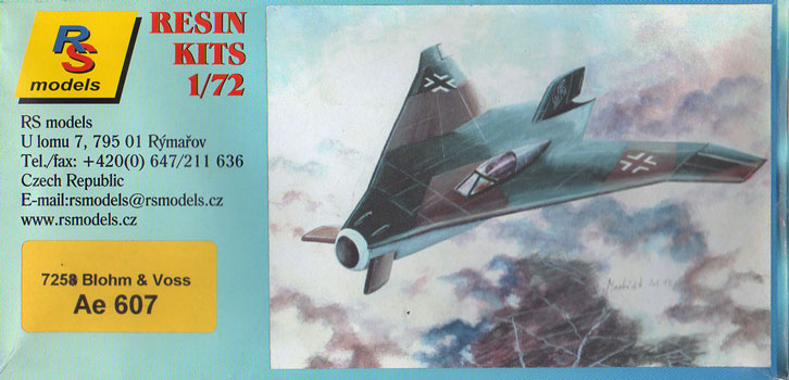 Blohm & Voss Ae. 607 - RS Models Box Art