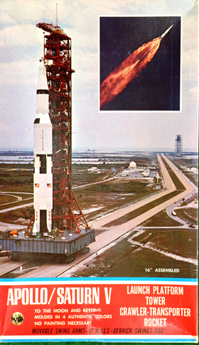 Saturn V with Crawler Cashulette Engineering Box Art