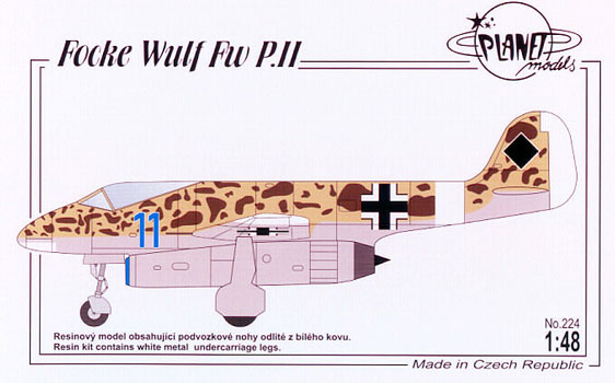 Focke Wulf FW. P.II - Planet Models - Box Art