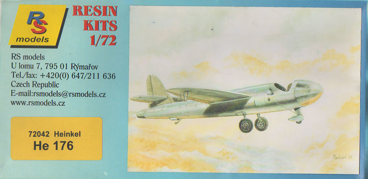 Heinkel He 176 RS Models Box Art