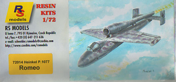 Heinkel P.1077 Romeo - RS Models Box Art