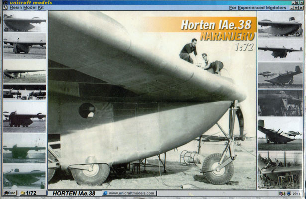 Horten IAe.38 Naranjero - Unicraft Box Art