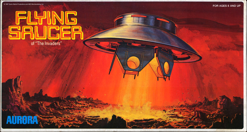 Invaders UFO Box Art - Aurora Re-Release