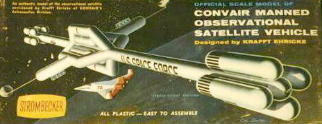 Convair Manned Observational Satellite - Strombecker -Box Art 