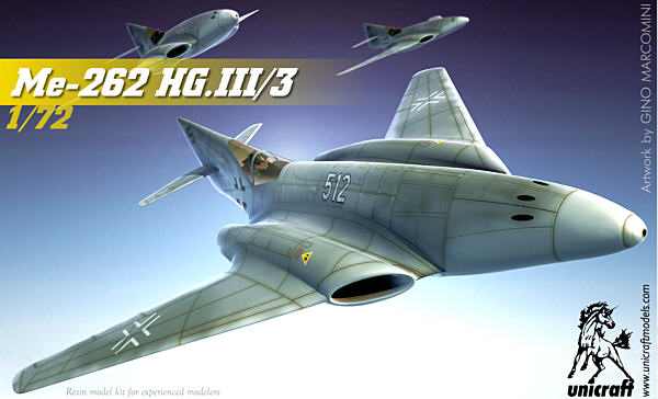 Messerschmitt Me.262 HG.III/3 - Unicraft Box Art