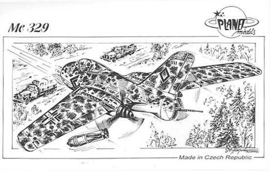 Messerschmitt ME 329 - Planet Models Box Art