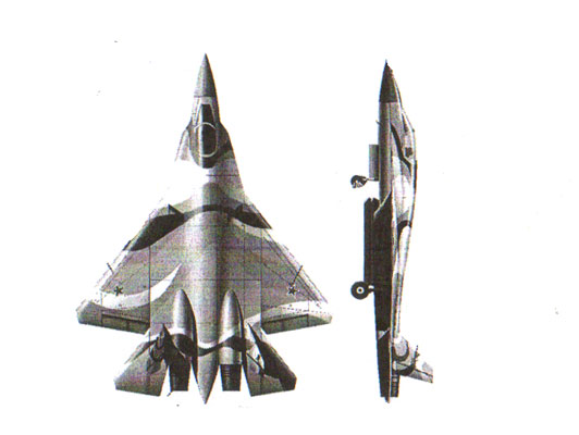 PAK FA T-50 Plan View