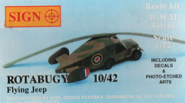 Rotabugy Flying Jeep - Sign Models Box Art