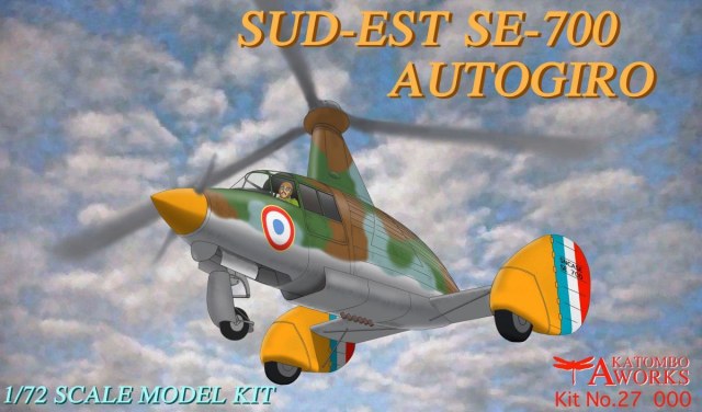 Sud-Est SE-700 Autogiro - Akatombo Works Box Art