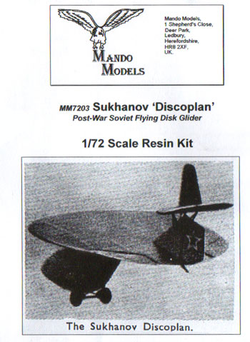 Sukhanov Discoplan 1 by Mando Models