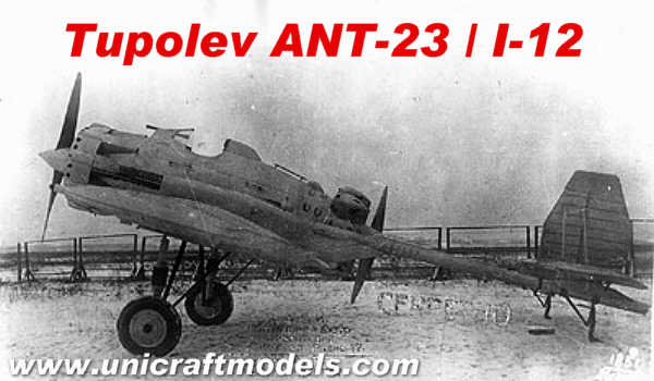 Tupolev ANT-23/I-12  Unicraft Box Art